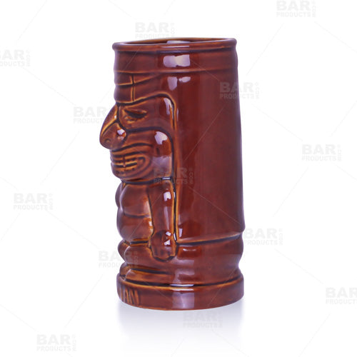 BarConic® 12 oz Tiki Glasses - Tropical Themed Cocktail Cups for Hawaiian Drinks, Perfect for Luau Parties, Beach Bars & Summer Entertaining