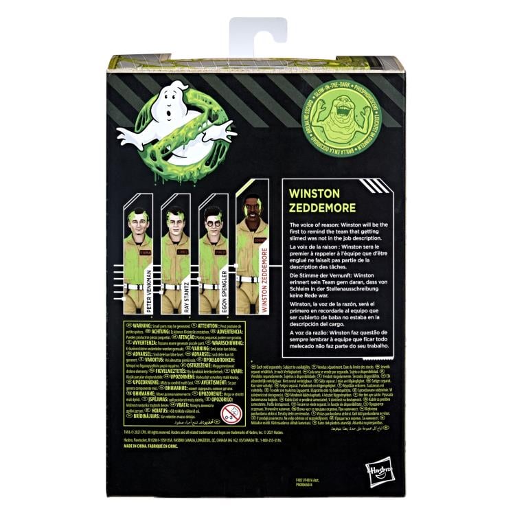 Hasbro Ghostbusters Plasma Series Winston Zeddemore (Slimed) Action Figure - Collectible Movie Character Toy for Fans & Display