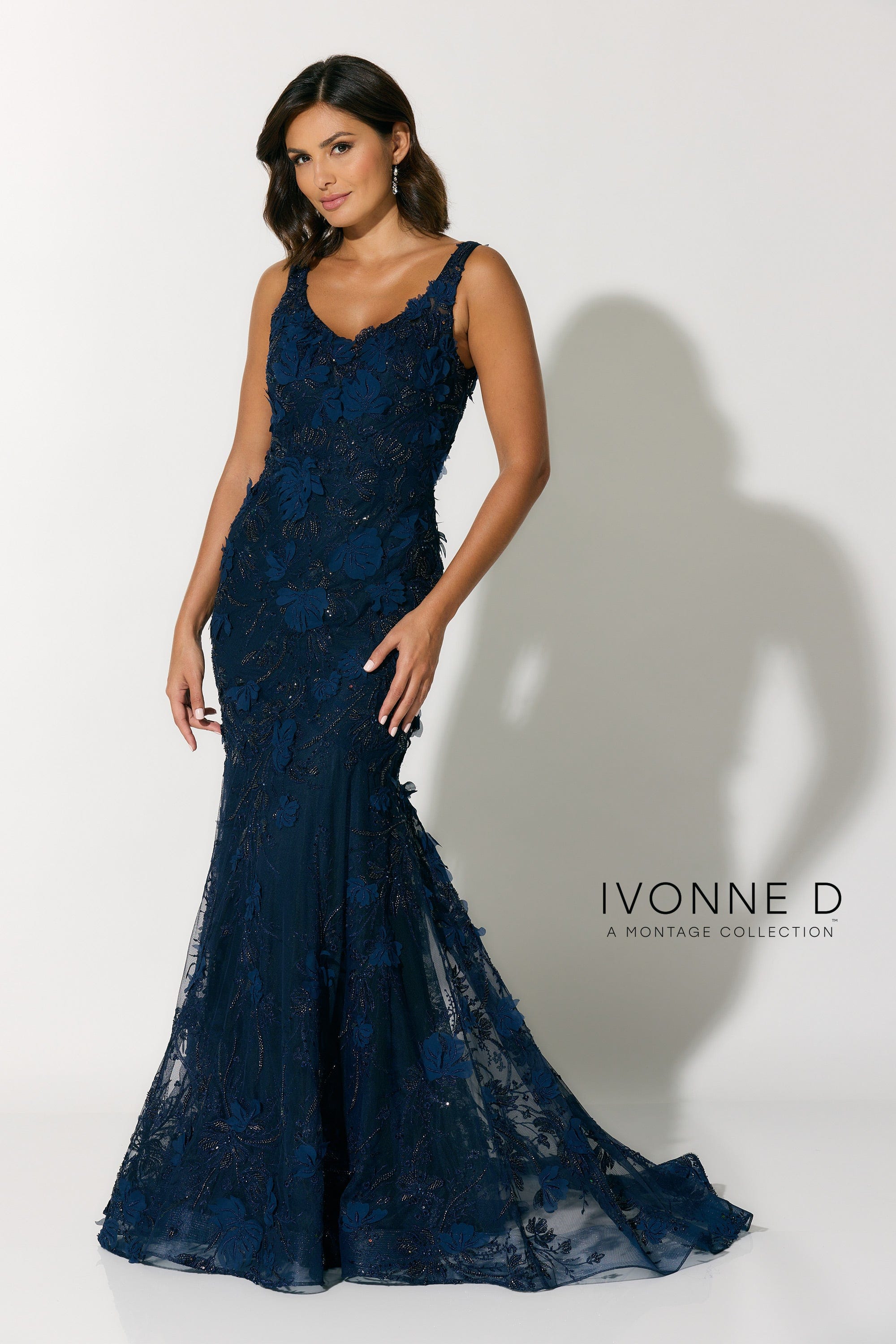 Ivonne D Women's Mermaid Sweetheart Lace Tulle Sleeveless Prom Dress - Elegant Evening Gown for Weddings, Parties & Special Occasions