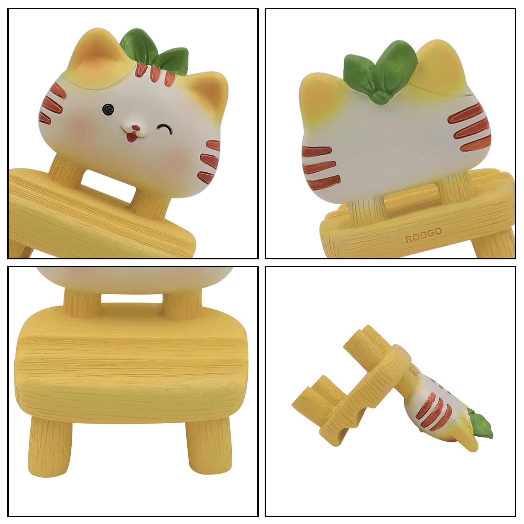 Funny Panda Cat Puppy Phone Stand - Universal Desk Holder for All Smartphones & Tablets | Cute Animal Desk Ornament for Office, Home & Car Use
