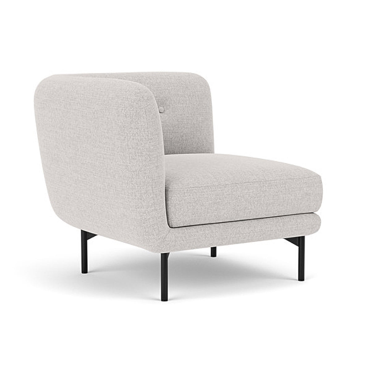 Alfred Fabric Right 1 Seater Modular Sofa - Modern Comfortable Single Chair for Living Room, Bedroom & Small Spaces