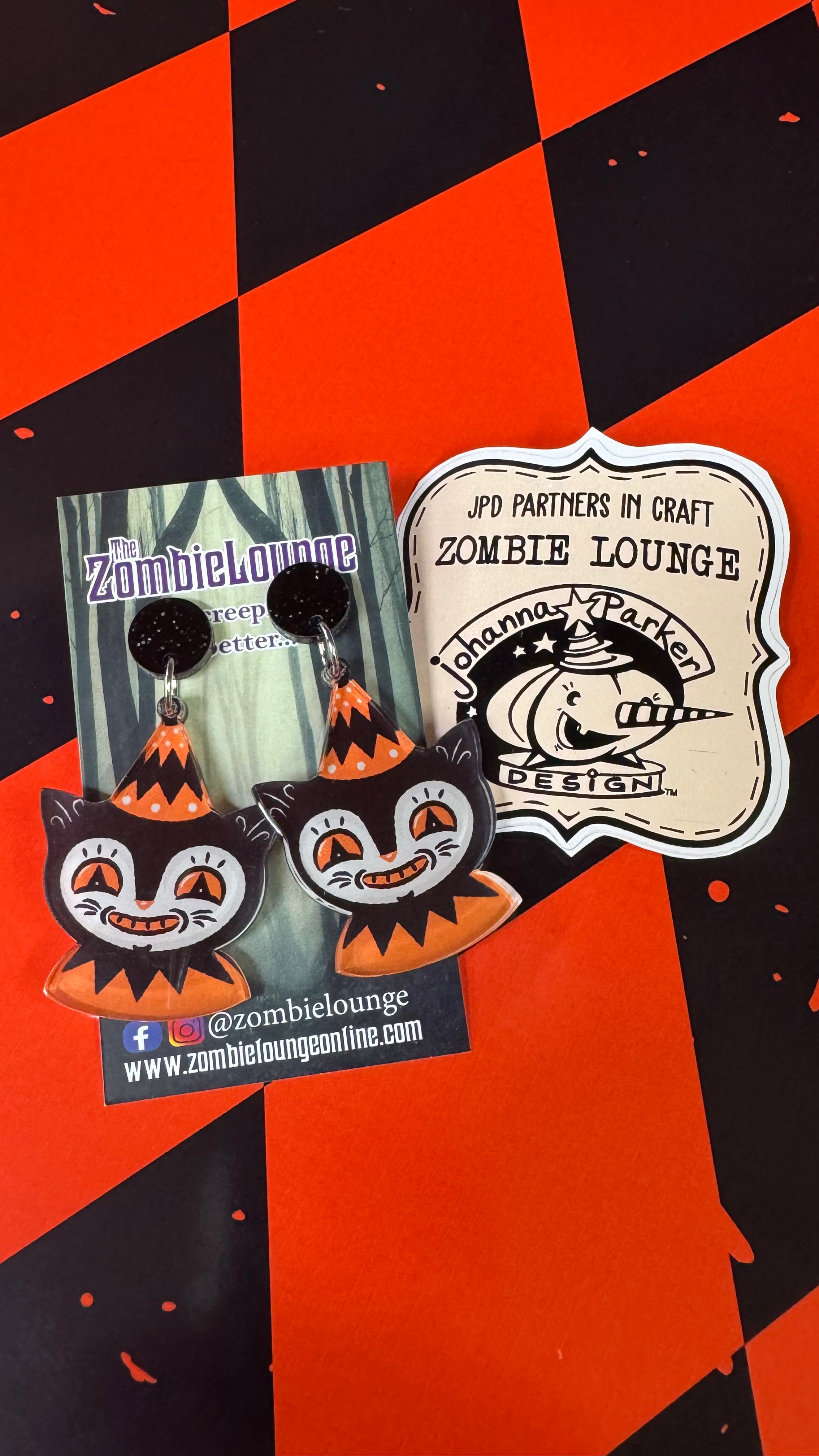 Johanna Parker Halloween Carnival Earrings - Spooky & Fun Dangle Earrings for Women | Perfect for Halloween Parties, Costumes & Festive Celebrations