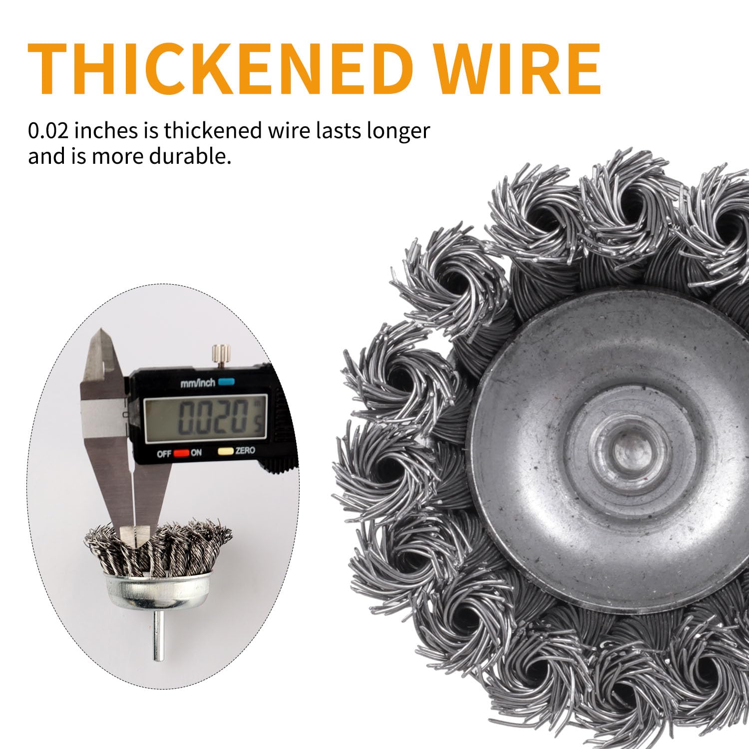 7-Piece Twist Knot Wire Wheel Brush Set for Drill - 1/4-Inch Shank for Rust, Paint & Corrosion Removal - Perfect for Metal Cleaning, Auto Restoration & DIY Projects