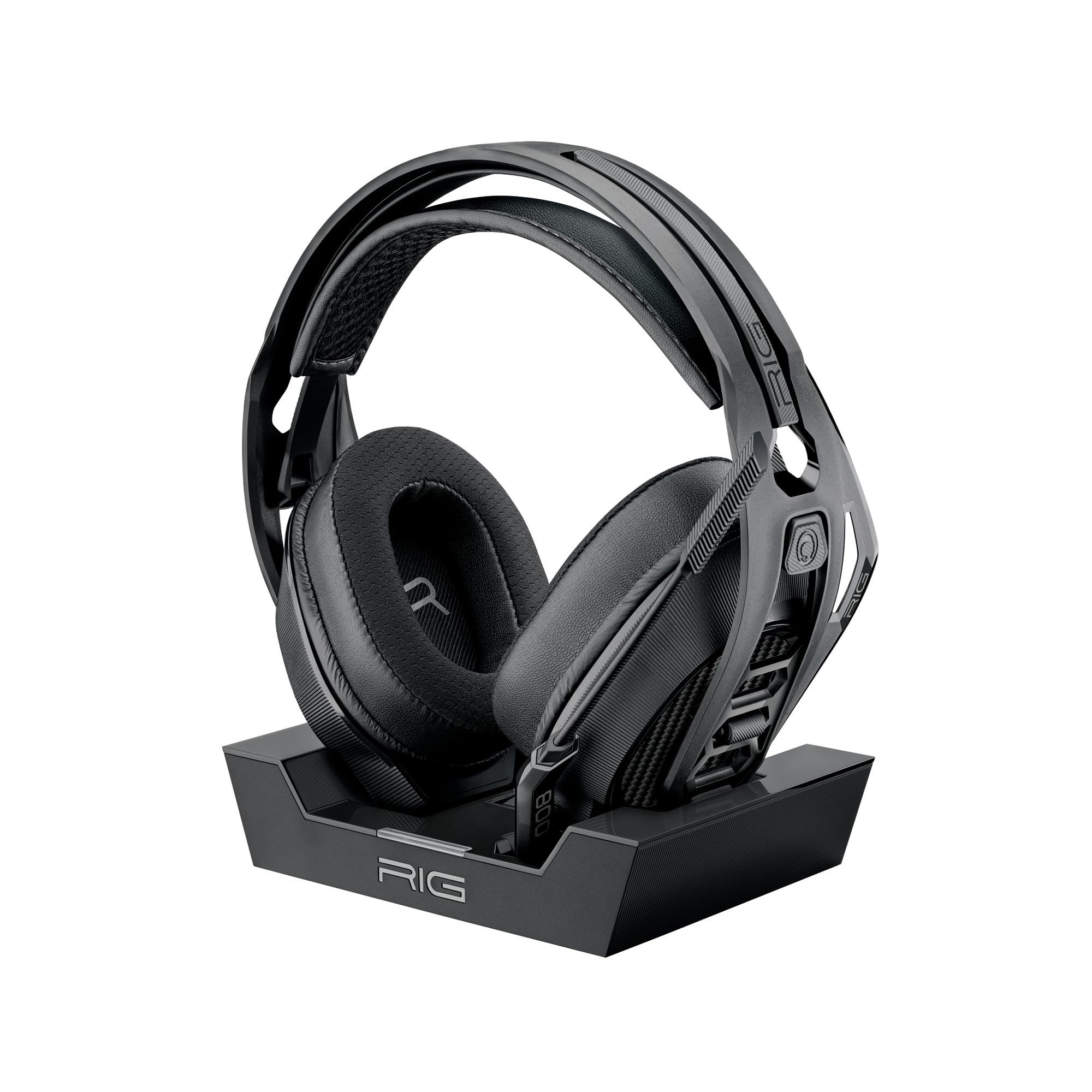 RIG 800 PRO HS Wireless Gaming Headset with Multi-Function Base Station - Compatible with PS4, PS5, PC | 24-Hour Battery Life | USB Connectivity (Xbox Not Supported) - Perfect for Competitive Gaming & Immersive Audio Experience