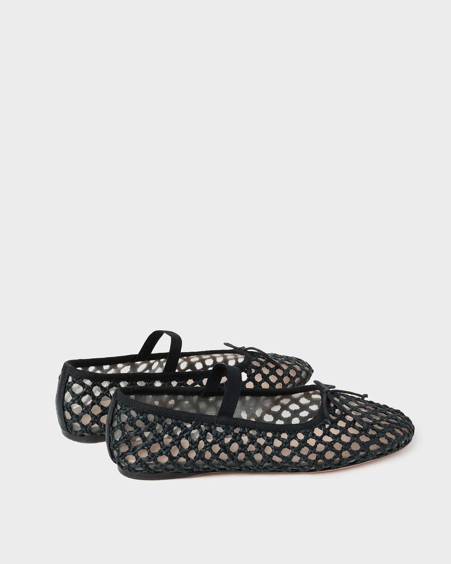 Leonie Women's Black Crochet Ballet Flats - Comfortable & Stylish Slip-On Shoes for Casual Wear, Office, and Date Night