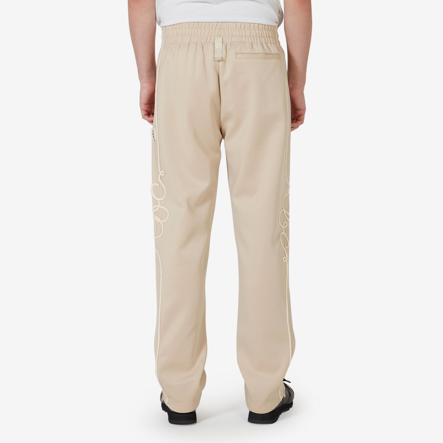ABC 123 Track Pants - Feldspar Ecru Color - Perfect for Running, Gym Workouts & Casual Wear