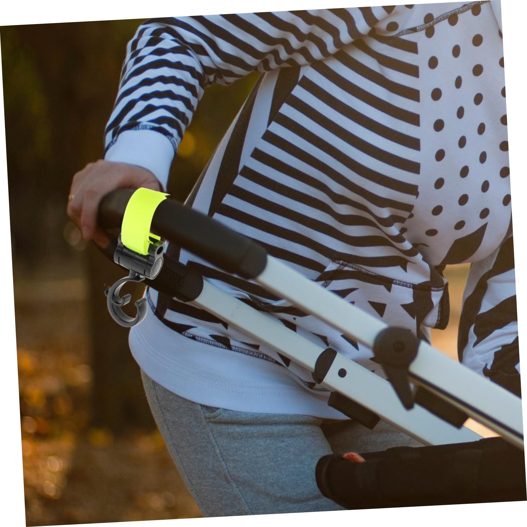 LALADEFIEE Stroller Organizer Hooks - 4 Pack Durable Plastic Stroller Hangers for Diaper Bags, Toys & Accessories | Perfect for Baby Strollers, Shopping Carts & Travel Gear Organization