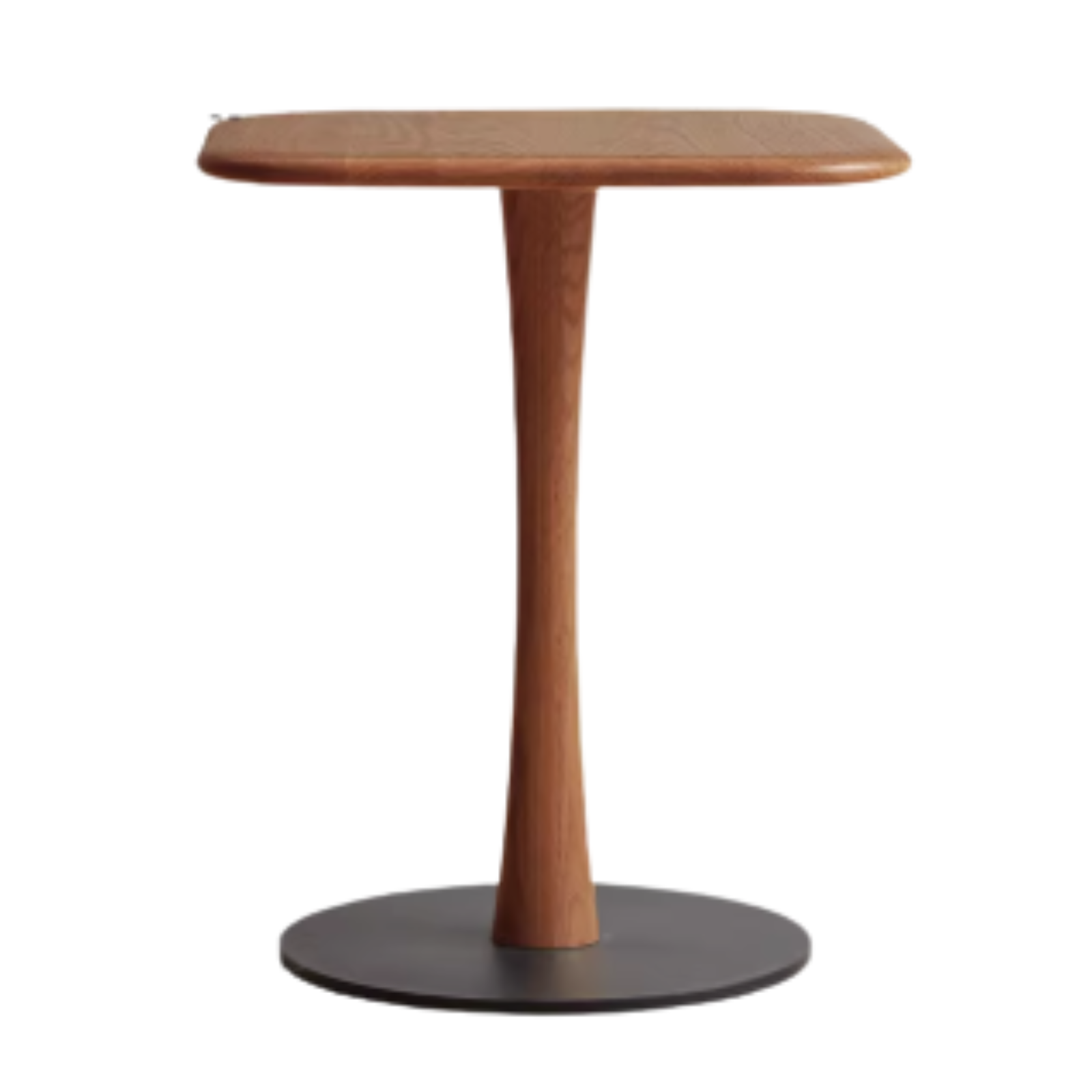 17.7x17.7x21.2 inch / 45x45x54 cm / Walnut color / Oak solid wood side table