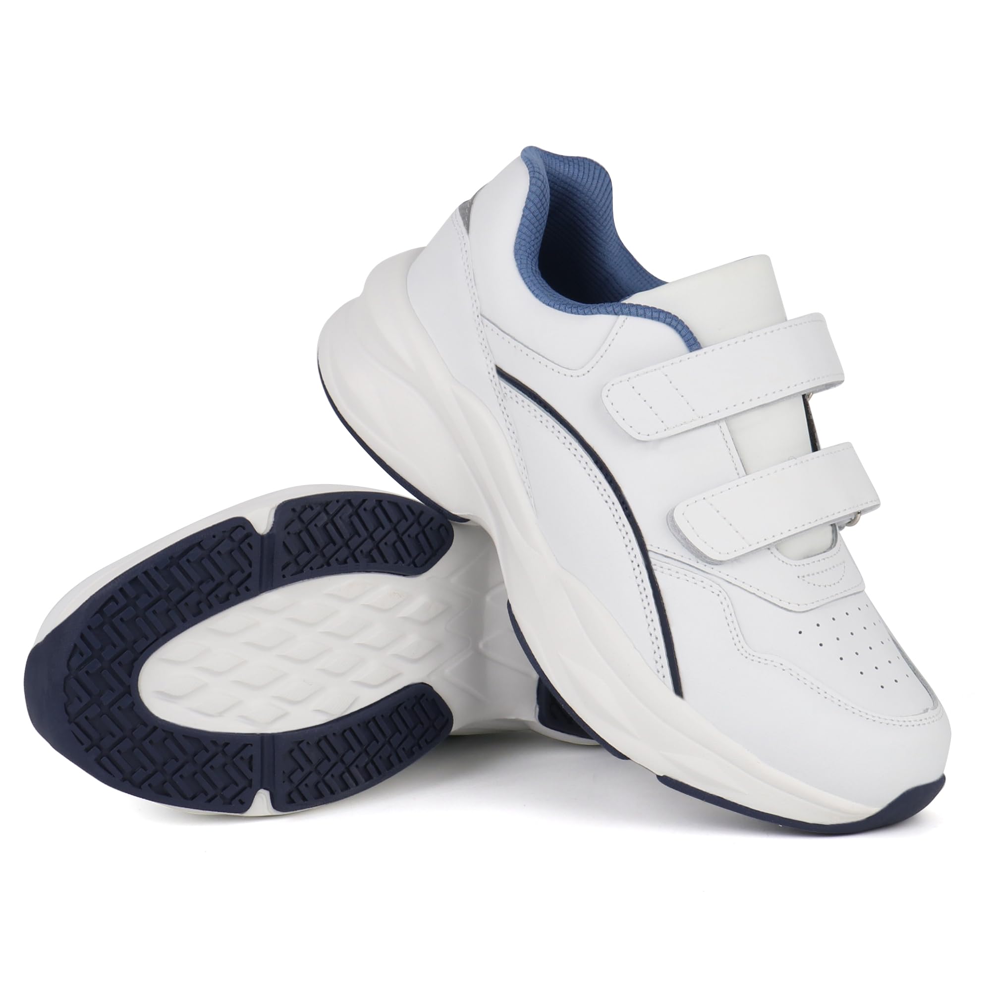 **Diabetic Walking Shoes for Women - Orthopedic Leather Shoes with Wide Toe Box - Comfortable for Daily Walking & Diabetic Foot Care**