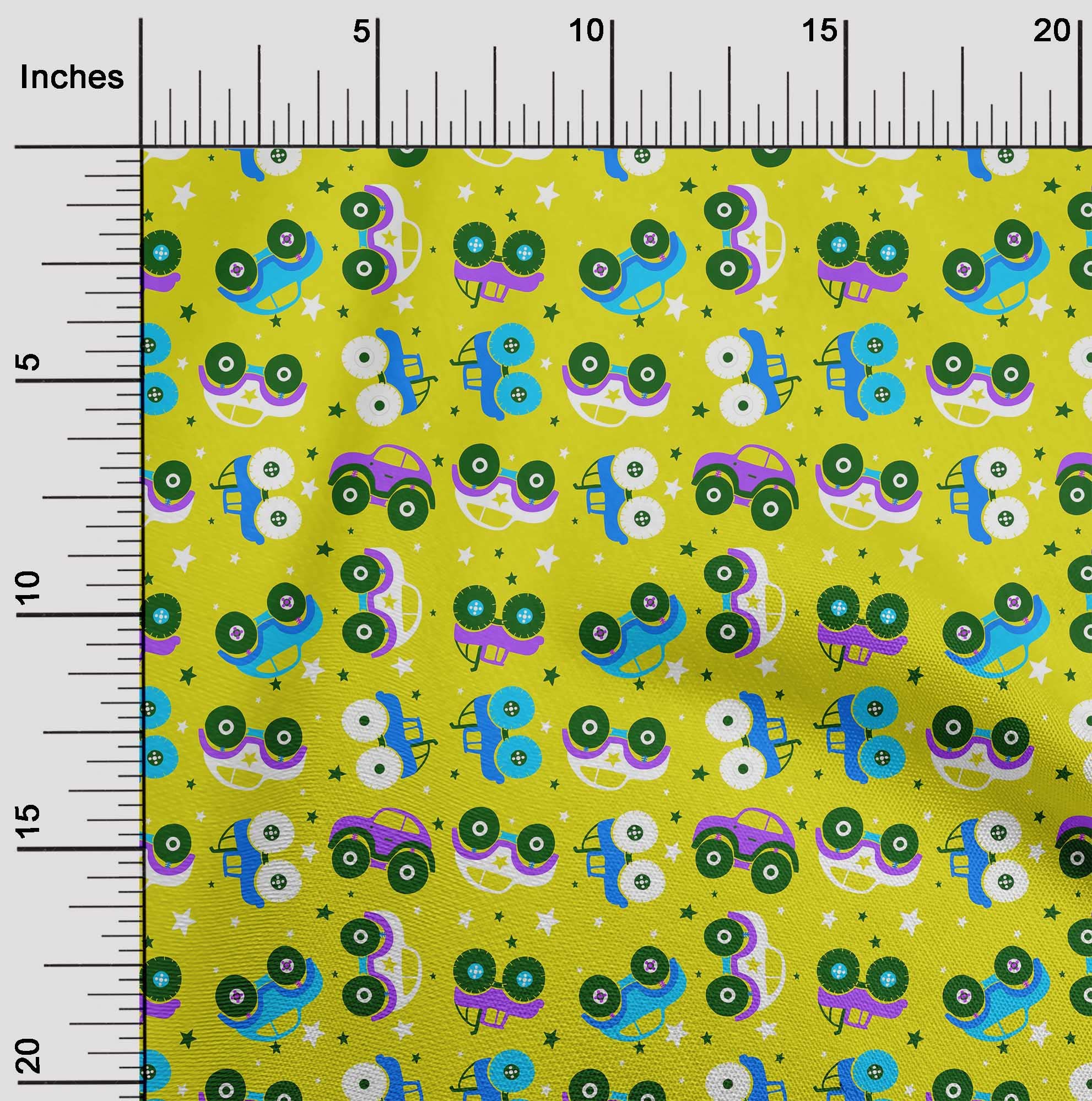 Premium 100% Cotton Jersey Fabric - Medium Yellow, 58