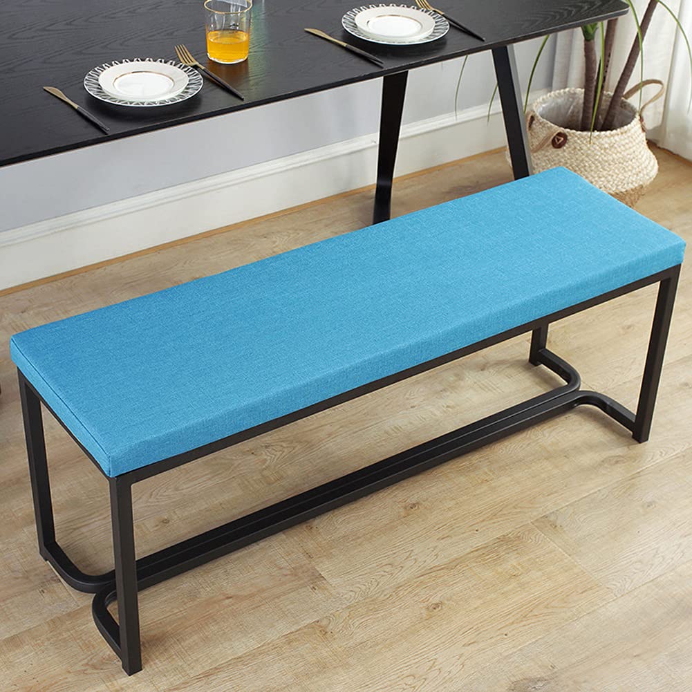 48 Inch Water-Resistant Outdoor Bench Cushion - Washable Patio Swing Seat Pad with Zipper - Thickened Lounger Cushion for Wicker Loveseat, Settee & Dining Chairs - Perfect for Backyard, Garden, Poolside & Patio Relaxation