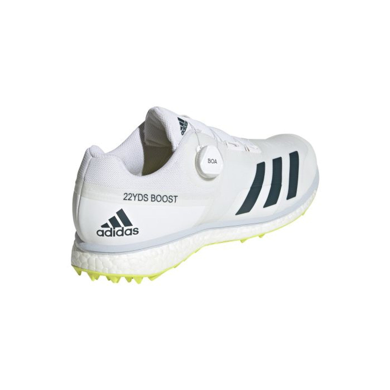 Adidas 22YDS BOOST Cricket Shoes for Men - Acid Yellow Running & Training Shoes for Cricket, Gym & Outdoor Sports