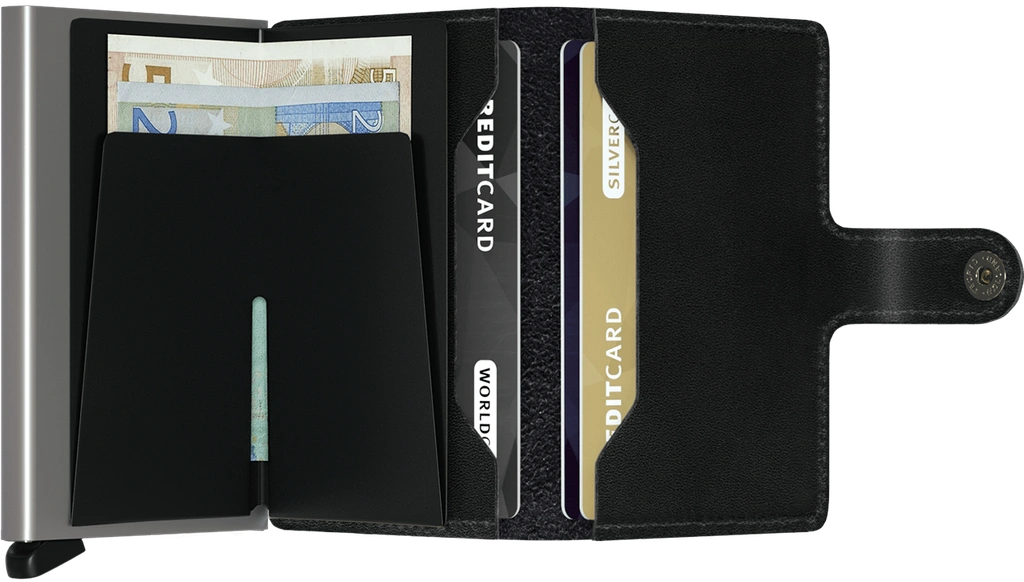 BLK Mini Wallet for Women & Men - Slim RFID Blocking Leather Card Holder - Perfect for Travel, Everyday Use & Gifts