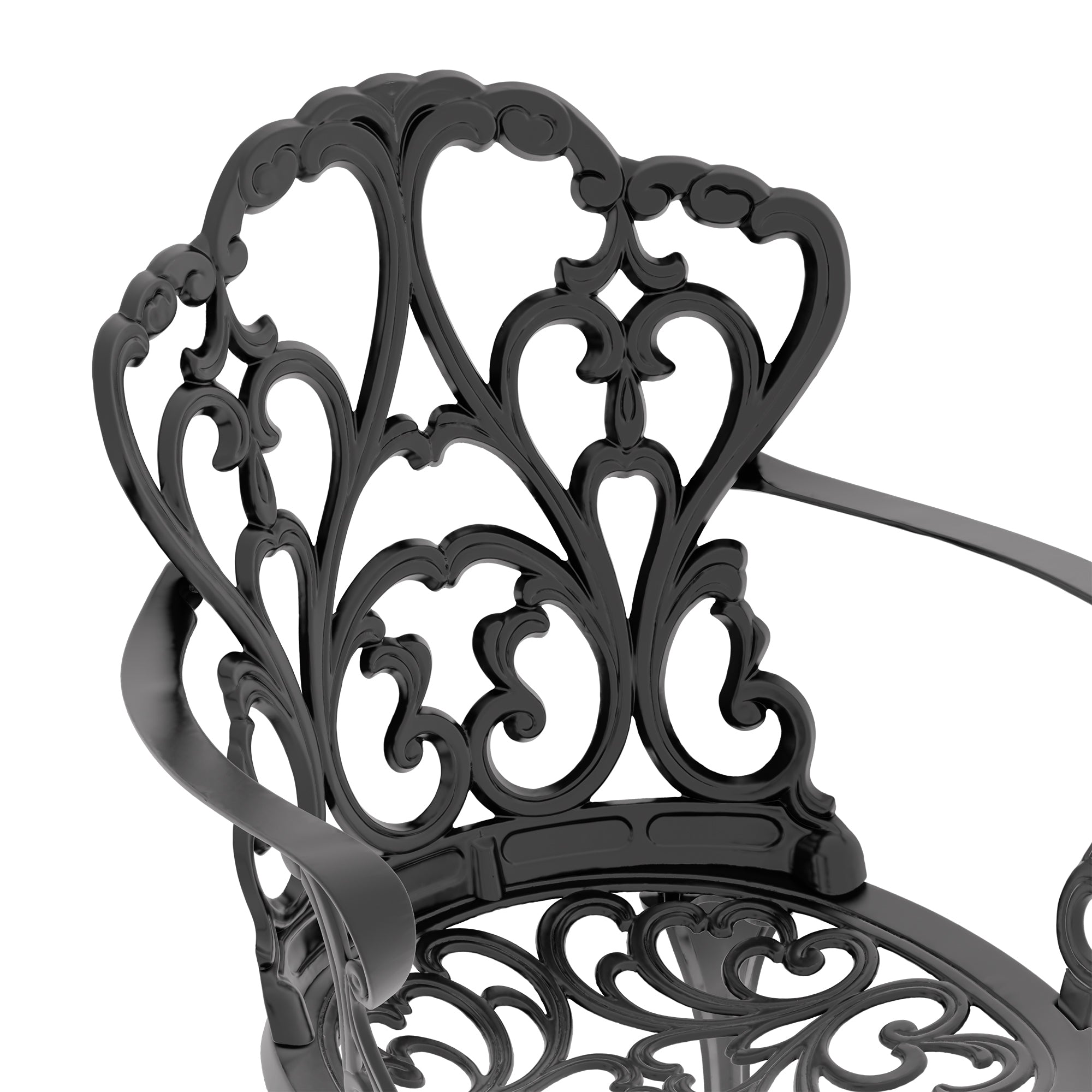 7-Piece Cast Aluminum Patio Furniture Set with Cushions - Outdoor Dining Set for Garden, Poolside & Backyard - Includes Weather-Resistant Cushions (Random Colors) - W1710S00107