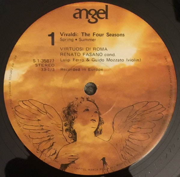 Antonio Vivaldi The Four Seasons Vinyl LP - Virtuosi Di Roma Collegium Musicum Italicum Conducted by Renato Fasano - VG+ Condition - Perfect for Classical Music Collectors & Vinyl Enthusiasts