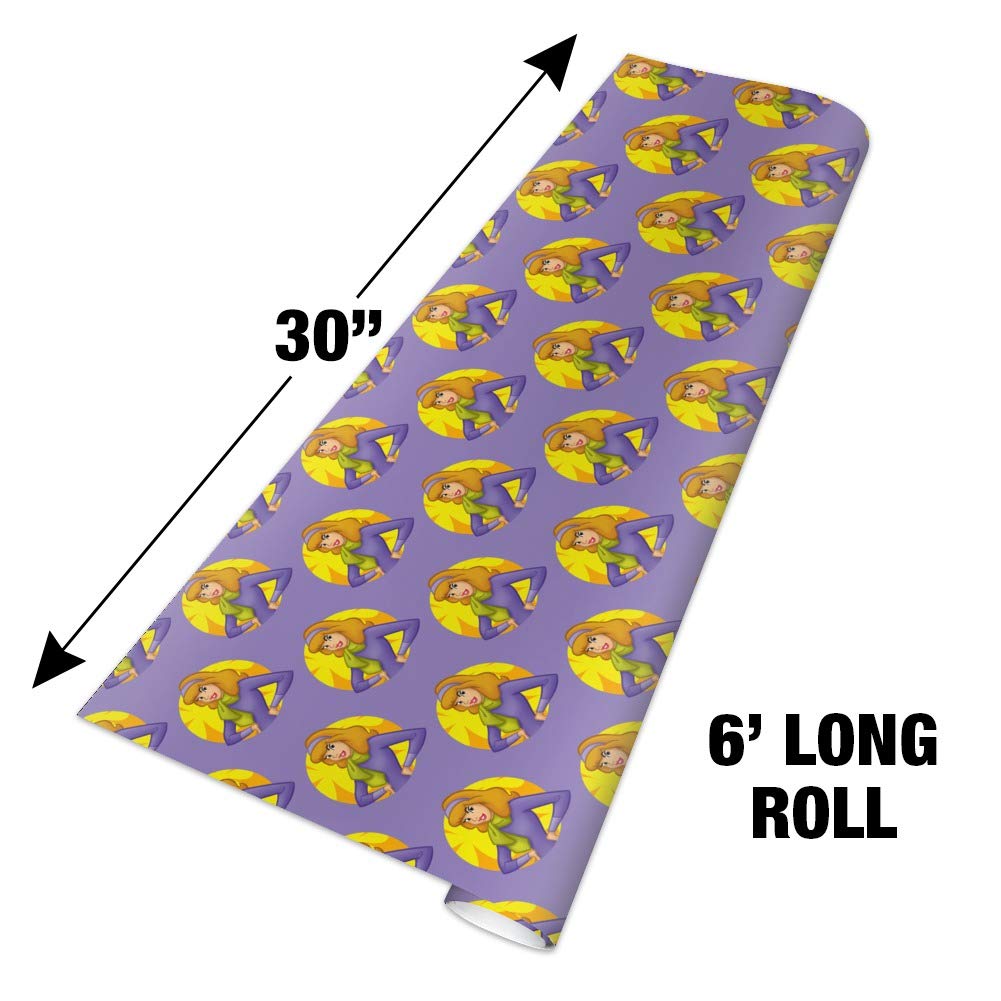 Scooby Doo Daphne Character Gift Wrap Paper Roll - Cartoon Themed Wrapping Paper for Birthdays, Christmas & Party Presents - 24