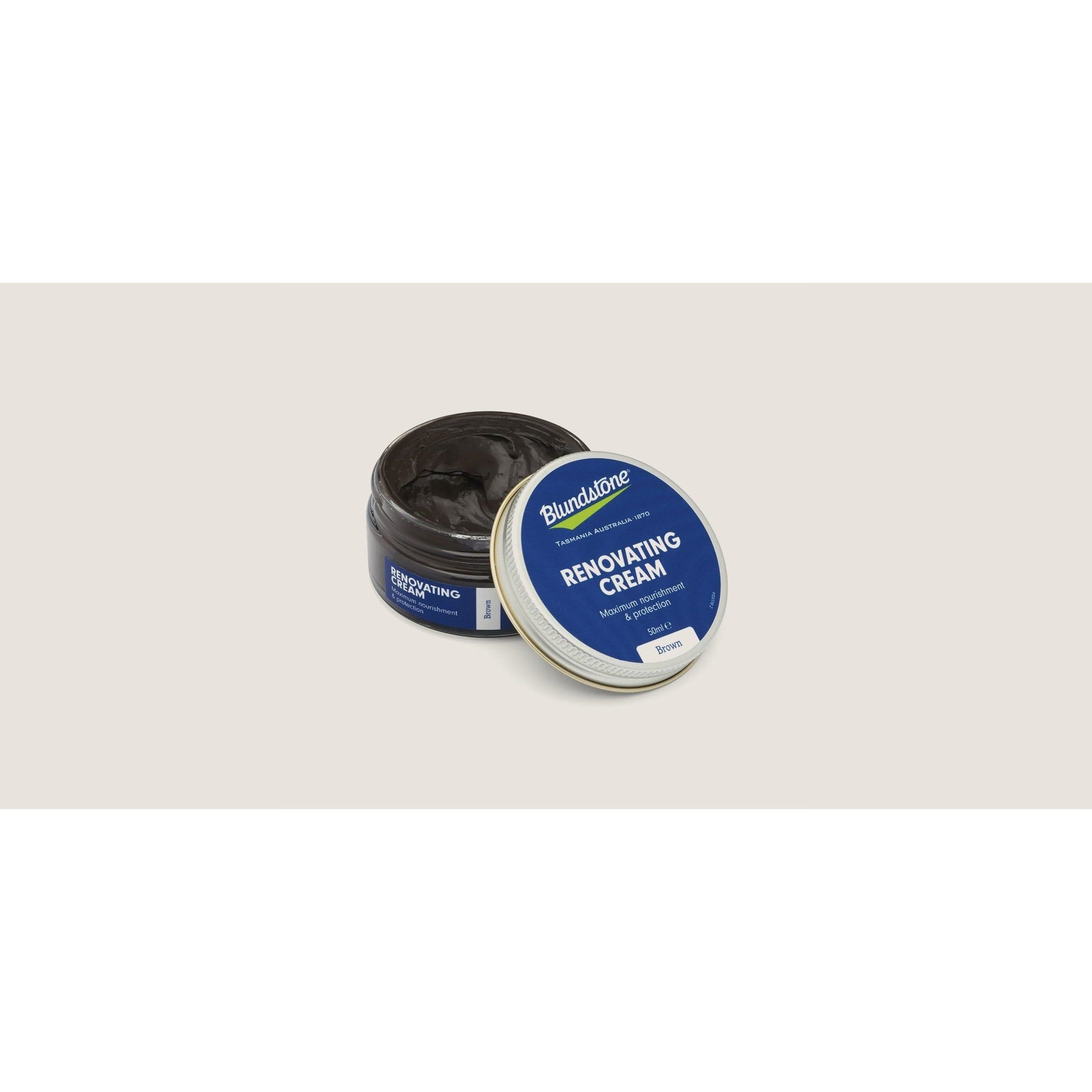 Blundstone Leather Renovating Cream - Brown Shoe Polish for Boots & Leather Care | Restores & Protects Footwear