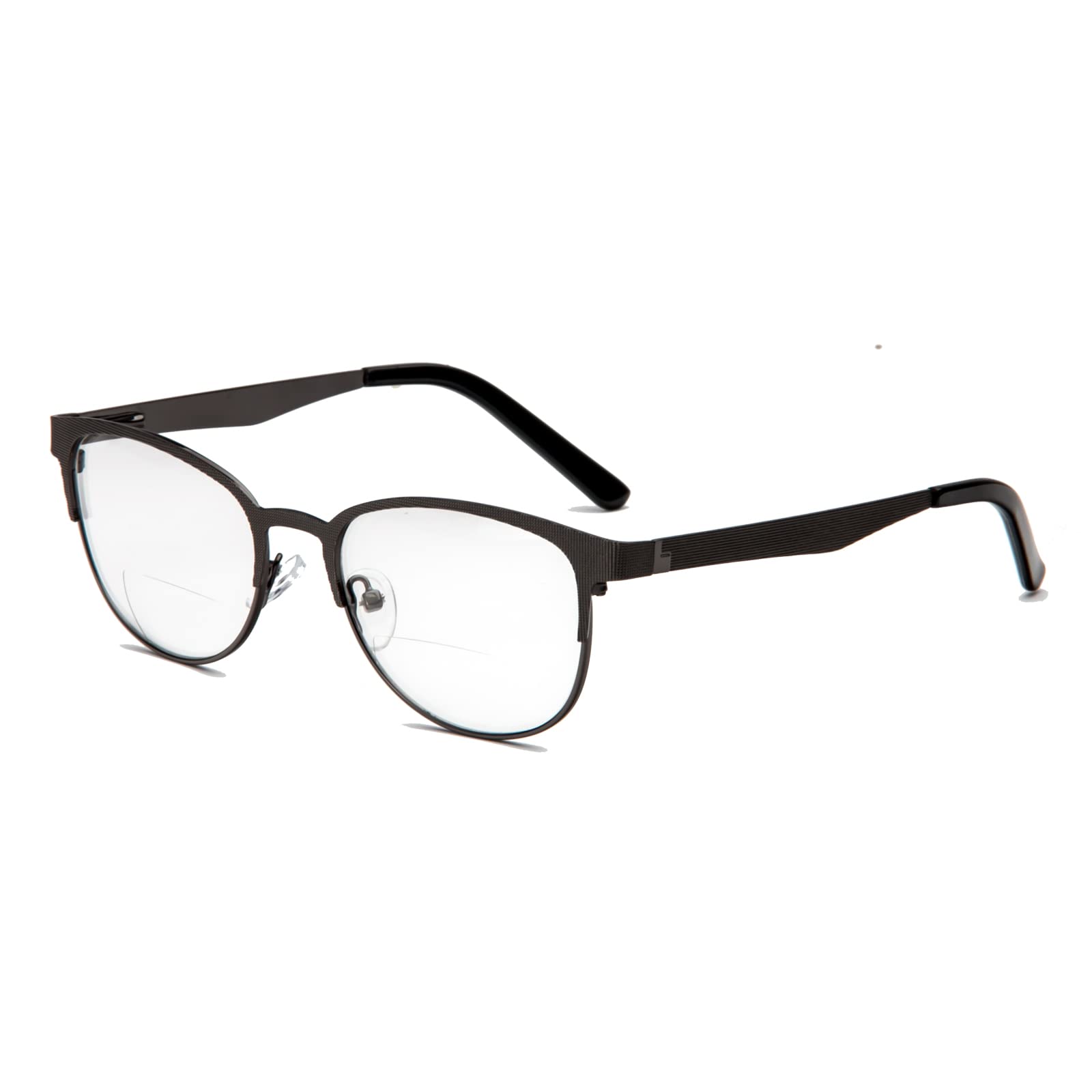 Blue Light Blocking Bifocal Reading Glasses for Women - 1.50 Magnification in Stylish Purple & Brown Frames | Perfect for Computer Work, Reading & Screen Time Protection