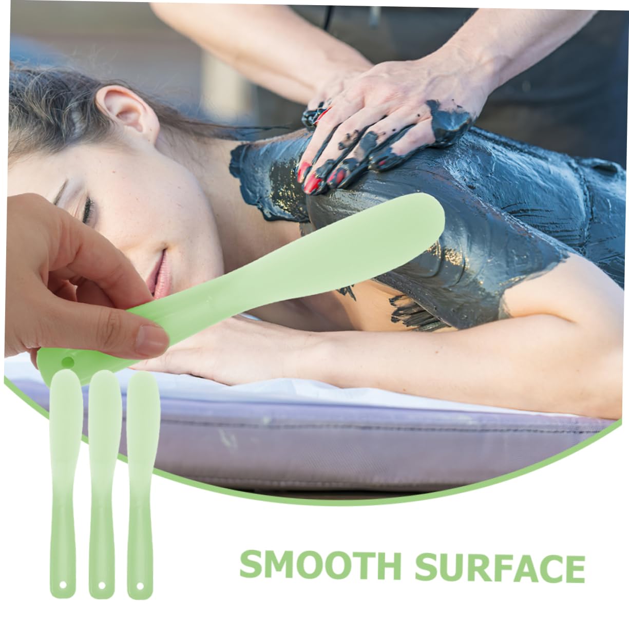 20pcs Reusable Green Makeup Spatula Set - Cosmetic Mixing Tool for Foundation, Lipstick & Cream Blending - Perfect for DIY Makeup, Salon & Professional Use