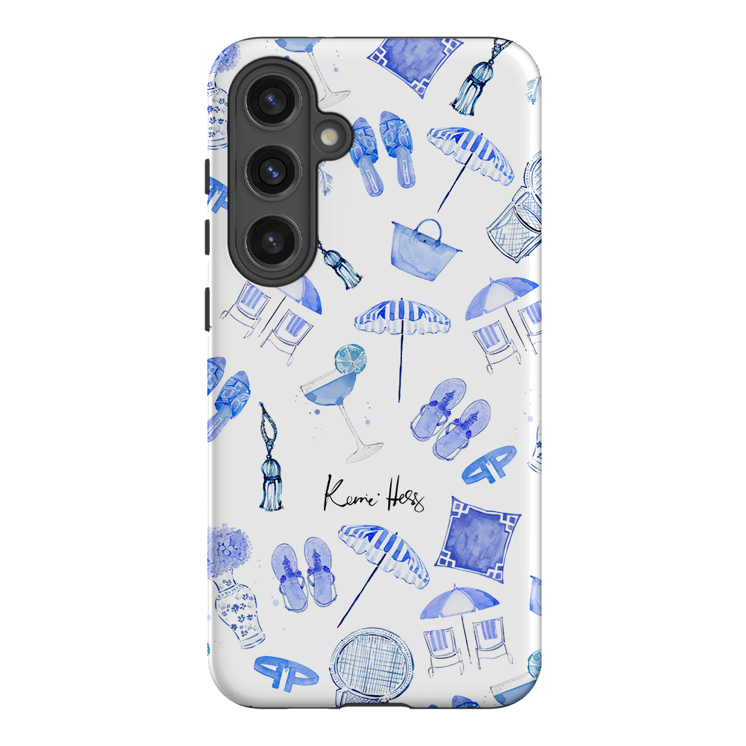 Santorini Sunset iPhone Case - Premium Protective Cover for iPhone 12/13/14/15 - Aesthetic Blue & White Design - Perfect for Travel, Vacation & Everyday Use