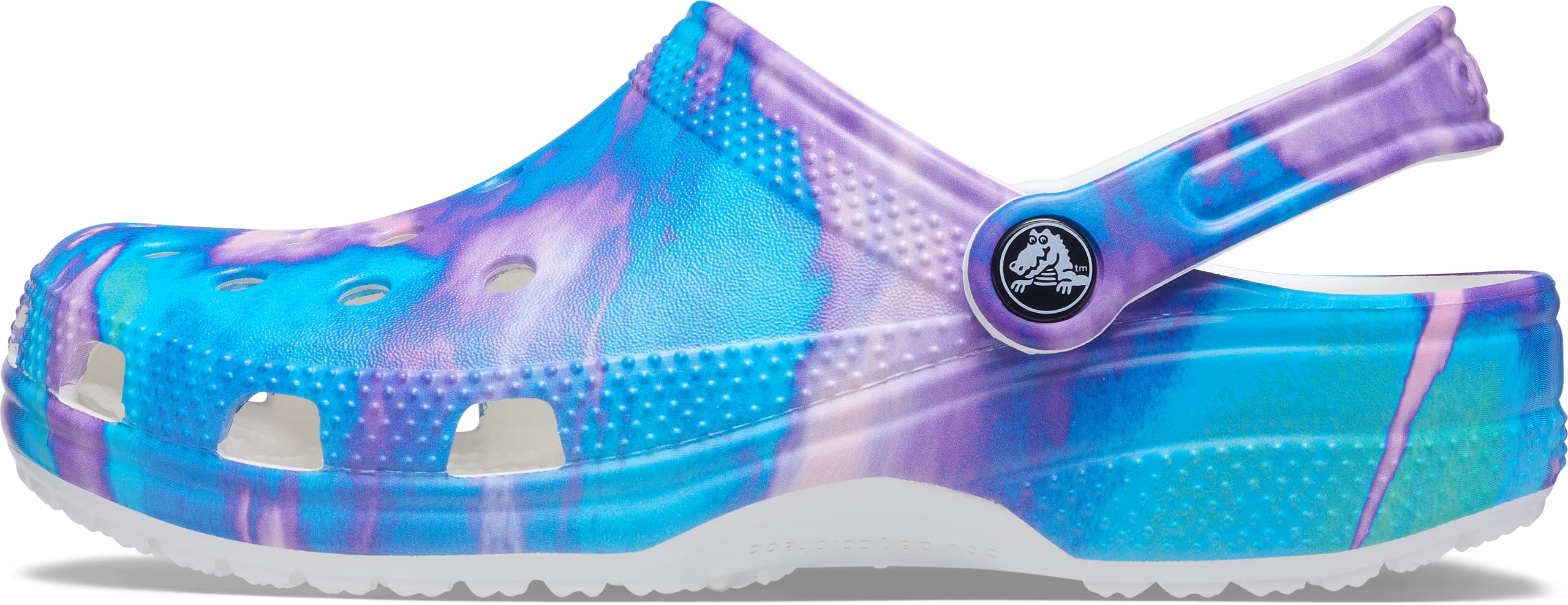 Crocs Unisex-Adult Classic Tie Dye Clogs | Comfortable Slip-On Water Shoes for Men & Women | Perfect for Beach, Pool, Garden & Indoor Wear