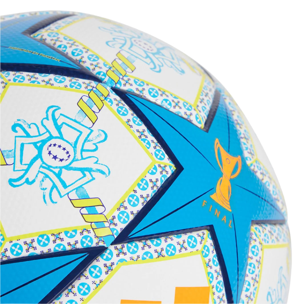 Adidas 24/25 WUCL League Official Match Soccer Ball - White/Orange/Night Sky/Pantone - Perfect for Professional Training & Competitive Matches