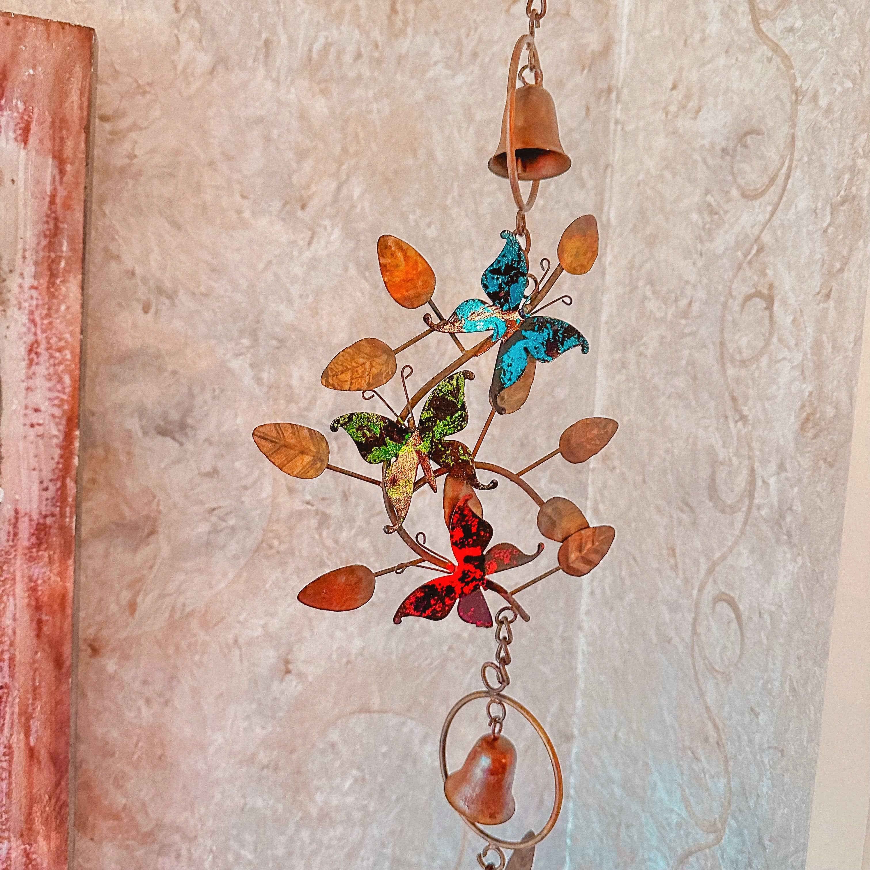 Butterflies on Branches Multi Hanging Ornament - Elegant Home Decor for Living Room, Bedroom, Nursery & Outdoor Garden Party Decorations