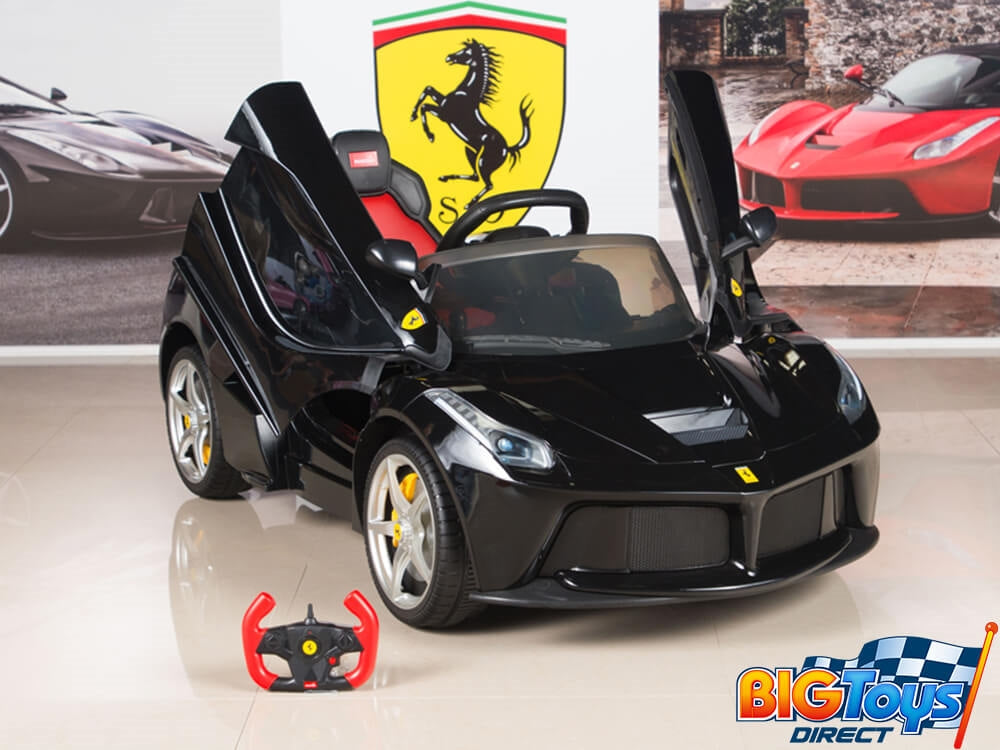 Ferrari 12V LaFerrari Kids Electric Ride-On Car with MP3 Player & Parent Remote Control - Black | Battery-Powered Toy Car for Boys & Girls Ages 3-8 | Outdoor & Indoor Play, Birthday Gift Idea
