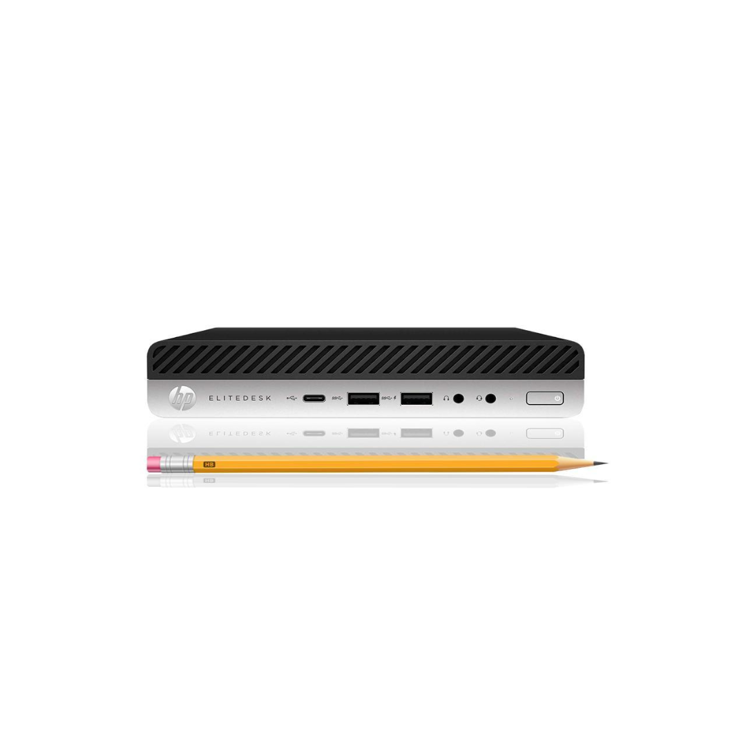 Refurbished HP EliteDesk 800 G3 Mini PC - Intel Core i5-6500T 2.5GHz, 8GB RAM, 256GB SSD, Windows 10 Pro - Compact Business Desktop for Home Office & Small Workspaces