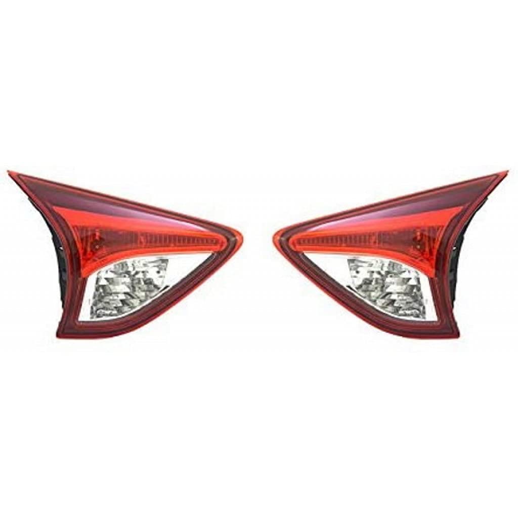 KarParts360 Replacement Backup Light Assembly Pair for 2013-2016 Mazda CX-5 - Driver & Passenger Side with Bulbs (Fits Part Numbers MA2802108 & MA2803108) | Easy DIY Installation for Nighttime Safety & Parking Visibility