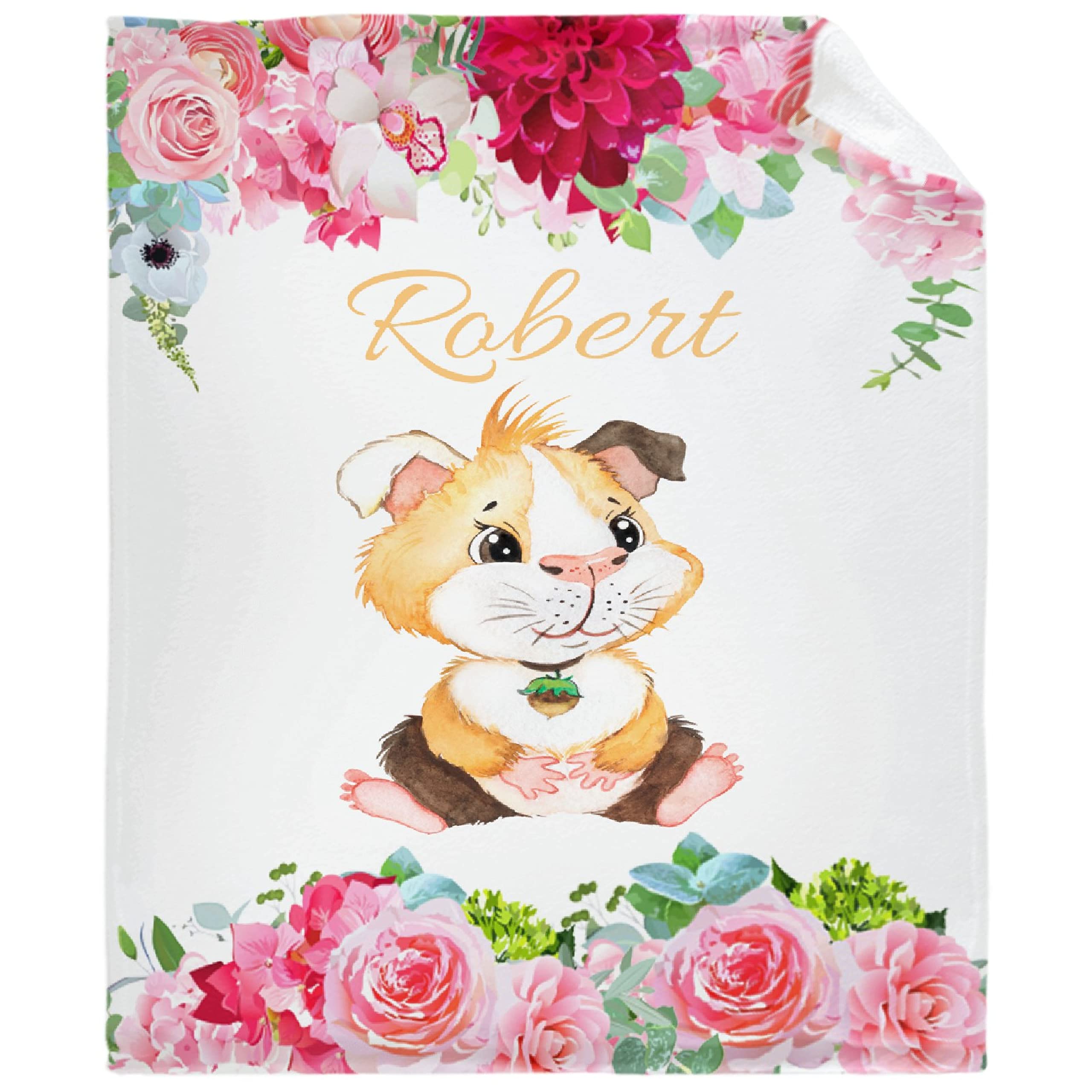Personalized Baby Blankets for Girls & Boys - Custom Name Baby Blanket | Soft Cozy Fleece Throw for Newborns, Toddlers & Family | Nursery, Stroller, Crib & Travel Blanket