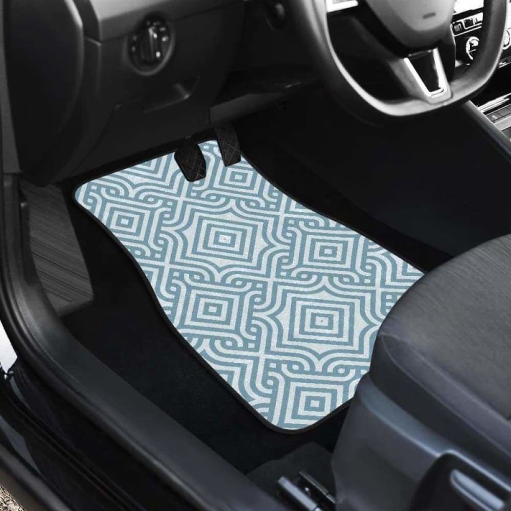 Premium Arabic Pattern Front and Back Car Mats - All-Weather Protection for Sedans, SUVs, and Trucks | Durable, Non-Slip Floor Mats for Home, Office, and Travel Use