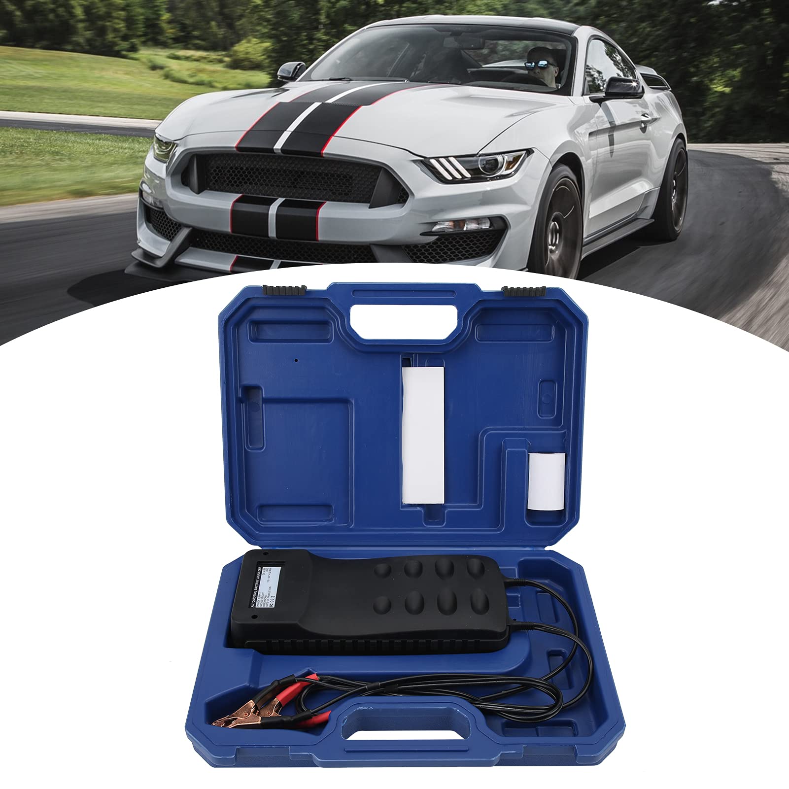 12V/24V Car Battery Tester BT900 - Digital LCD Battery Analyzer with Printer for Vehicle Charging System | Automotive Battery Health Check | Perfect for Mechanics, DIY Car Maintenance & Fleet Management