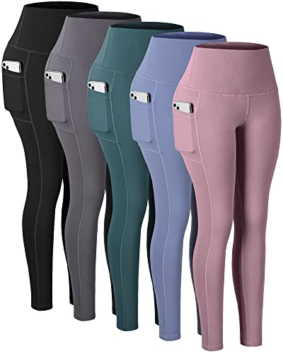 5 Packs - Black/Gray/Pink/Blue/Green