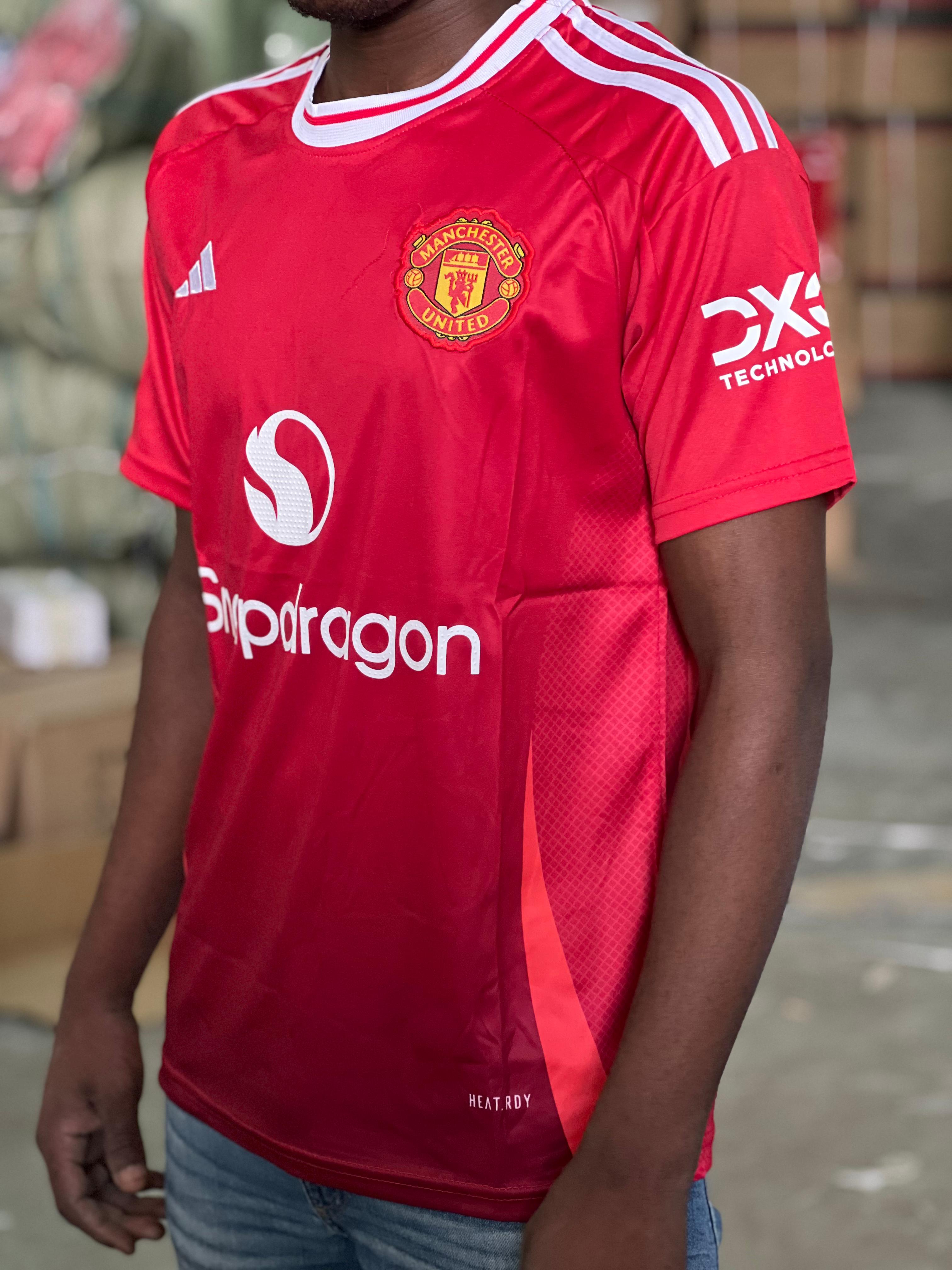 Official Manchester United Home Jersey 2023-24 Fan Version - Authentic Replica Soccer Shirt for Men & Women - Perfect for Match Days, Gifts & Fan Collections