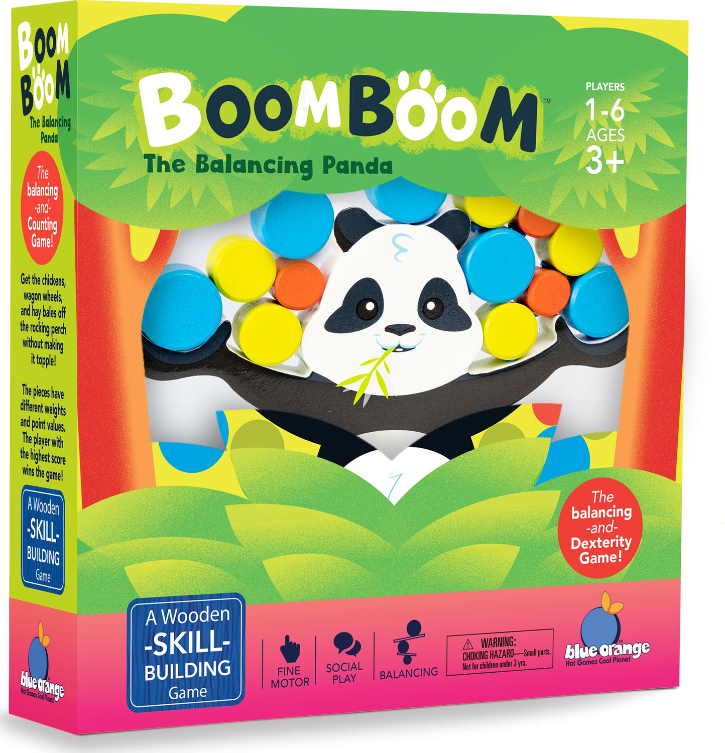 BoomBoom the Balancing Panda - Fun Wooden Stacking Toy for Kids | Educational Balance Game for Toddlers & Preschoolers | Perfect for Family Game Night & Classroom Activities