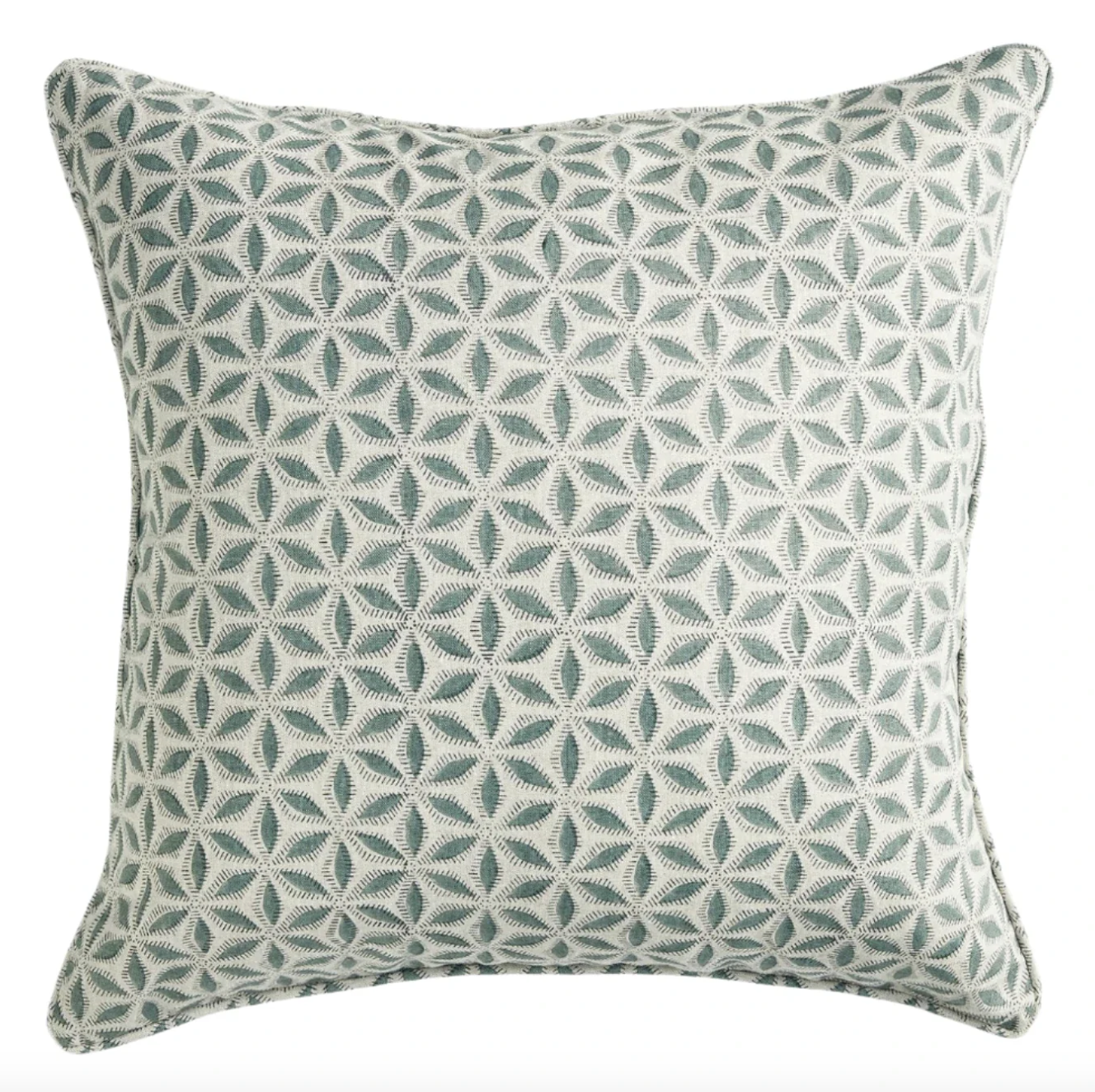 Hanami Slate Pillow Cover - Premium Cotton Decorative Pillowcase for Sofa, Bed, Couch - Home Decor & Living Room Accent