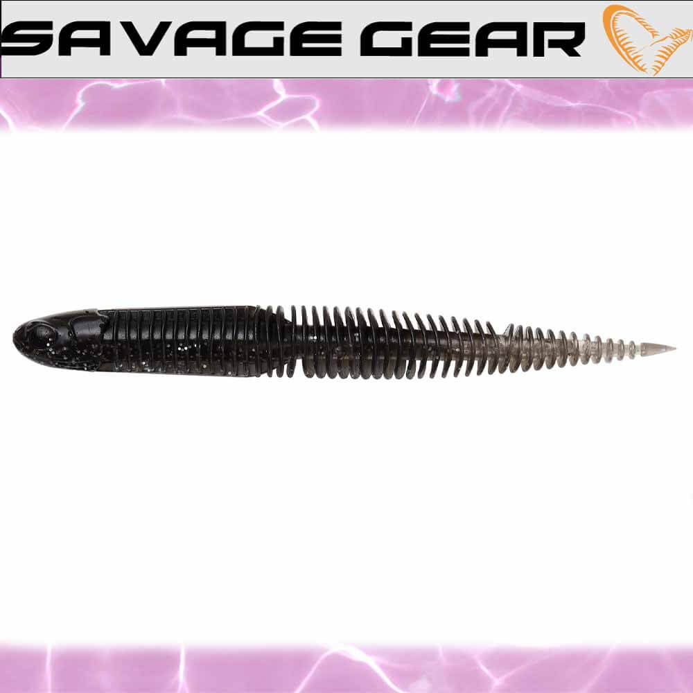 Savage Gear Dragon Tail 8 Inch Soft Plastic Lures - 5 Pack for Bass Fishing, Freshwater & Saltwater Game Fish - Perfect for Casting, Trolling and Jigging