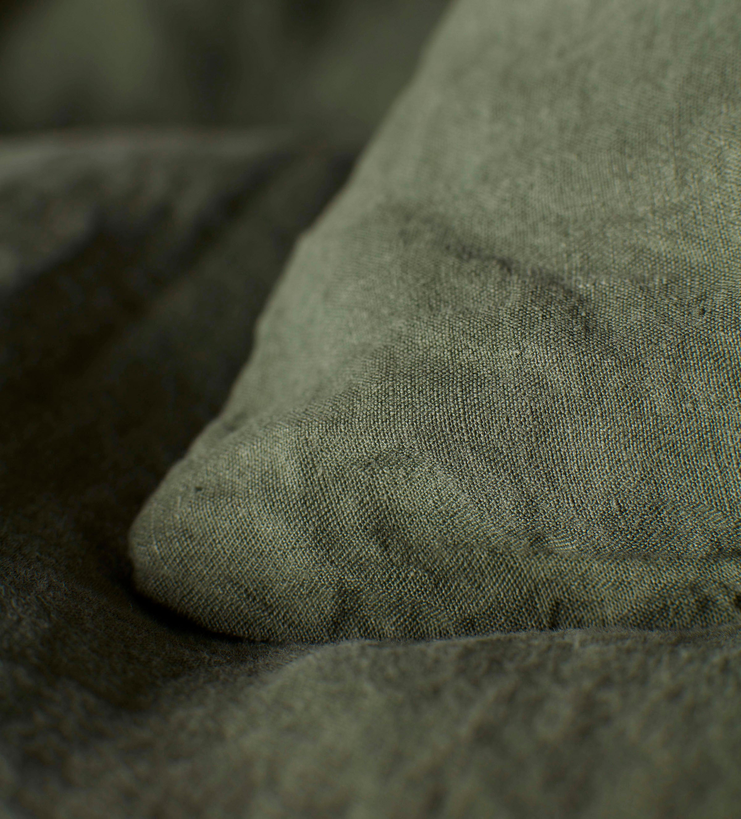 Premium 100% Linen Duvet Cover Set - Olive Green - Breathable & Soft Bedding for All Seasons - Perfect for Master Bedroom, Guest Room & Vacation Homes