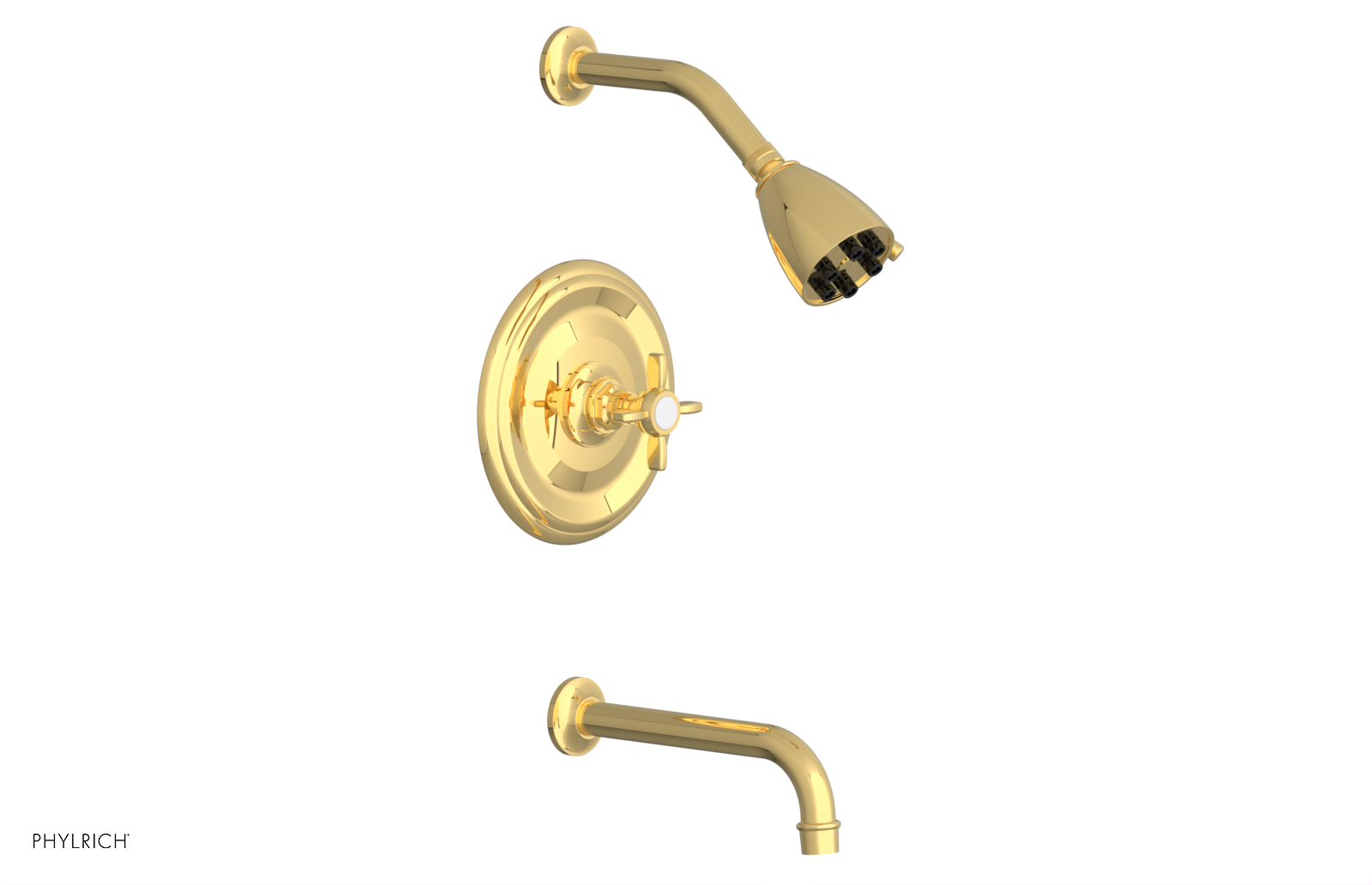 Jamestown Pressure Balance Tub & Shower Set with Cross Handle - Model 165-26 | Perfect for Bathroom Renovation & Modern Home Upgrade