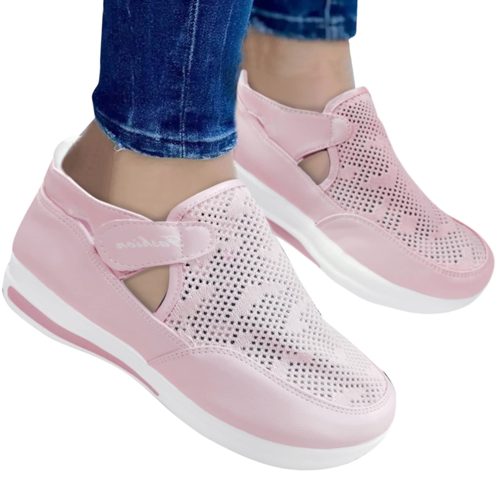 Aniywn Women's Walking & Running Shoes - Non-Slip Gym Athletic Sneakers for Tennis, Workouts | Breathable Platform Wedge Design for Comfort | Perfect for Jogging, Gym Training & Casual Wear