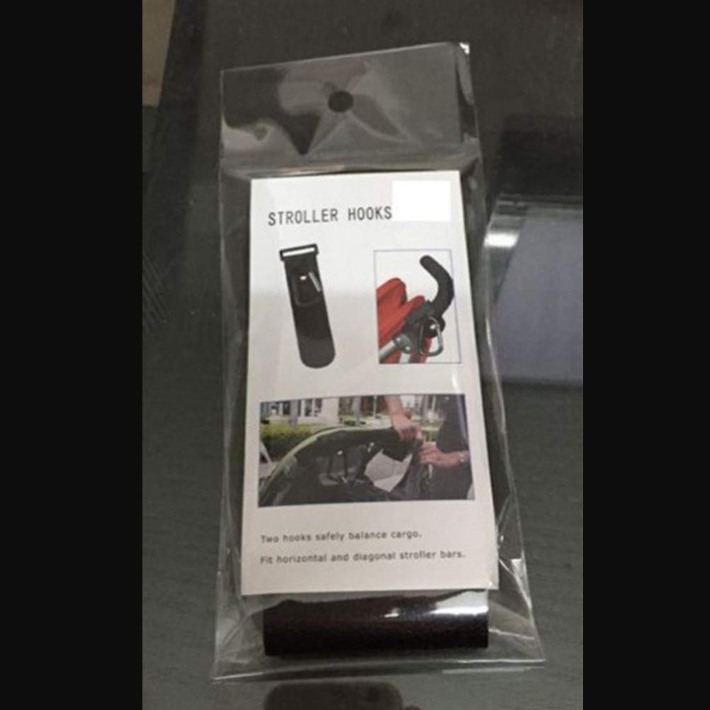 2 Pack Heavy Duty Stroller Hooks - Durable Metal Baby Stroller Hangers for Diaper Bags, Groceries & Shopping - Perfect for Car Seats, Baby Carriers & Strollers