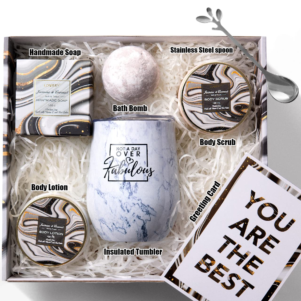 Personalized Wine Tumbler & Spa Gift Set - Unique Birthday Gifts for Men, Women, Mom, Dad, Her, Him, Sister & Girlfriend | Funny Care Package for Best Friend | Perfect for Anniversaries, Holidays & Special Occasions