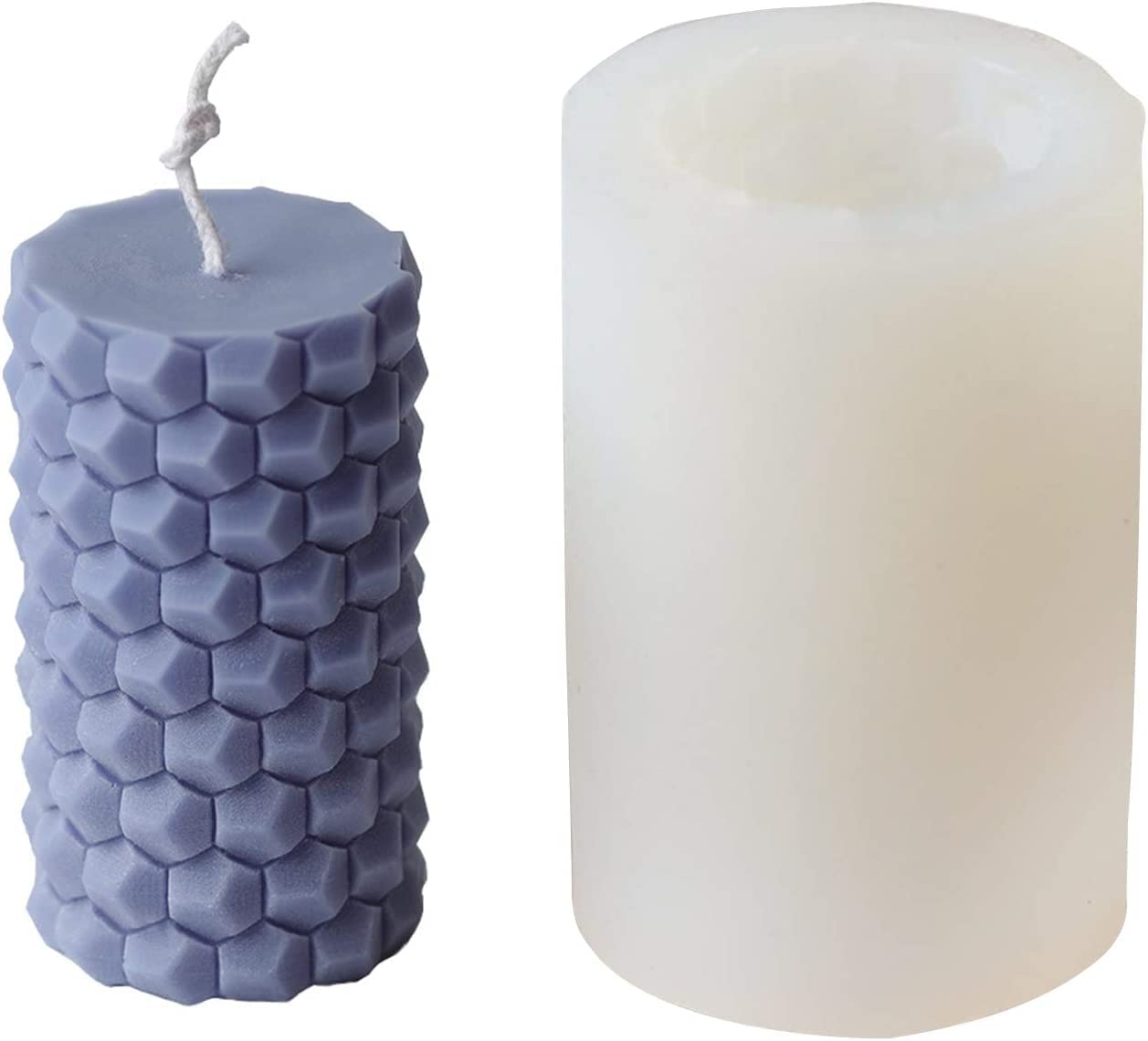 Premium Silicone Candle Molds for DIY Candle Making - 3D Honeycomb Bubble Design, Reusable Soy Wax Molds (WCM016) - Perfect for Handmade Gifts, Home Decor & Aromatherapy