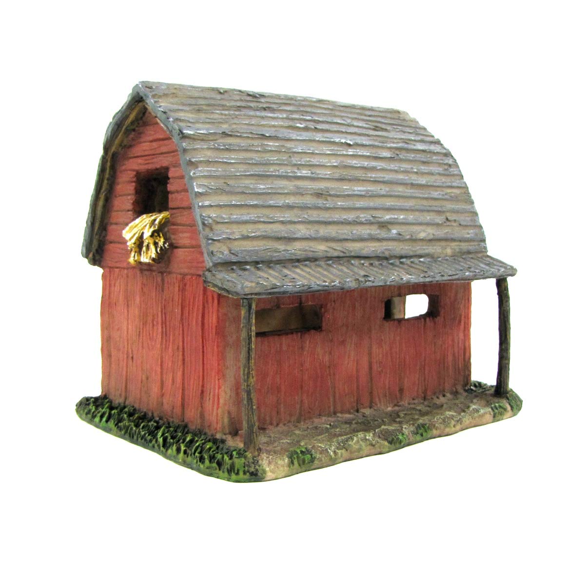 Miniature Red Barn Fairy Garden House - Tiny Dollhouse Decor for Outdoor Gnome & Fairy Gardens - Perfect for Fairy Tale Scenes, Miniature Landscapes & Backyard Displays
