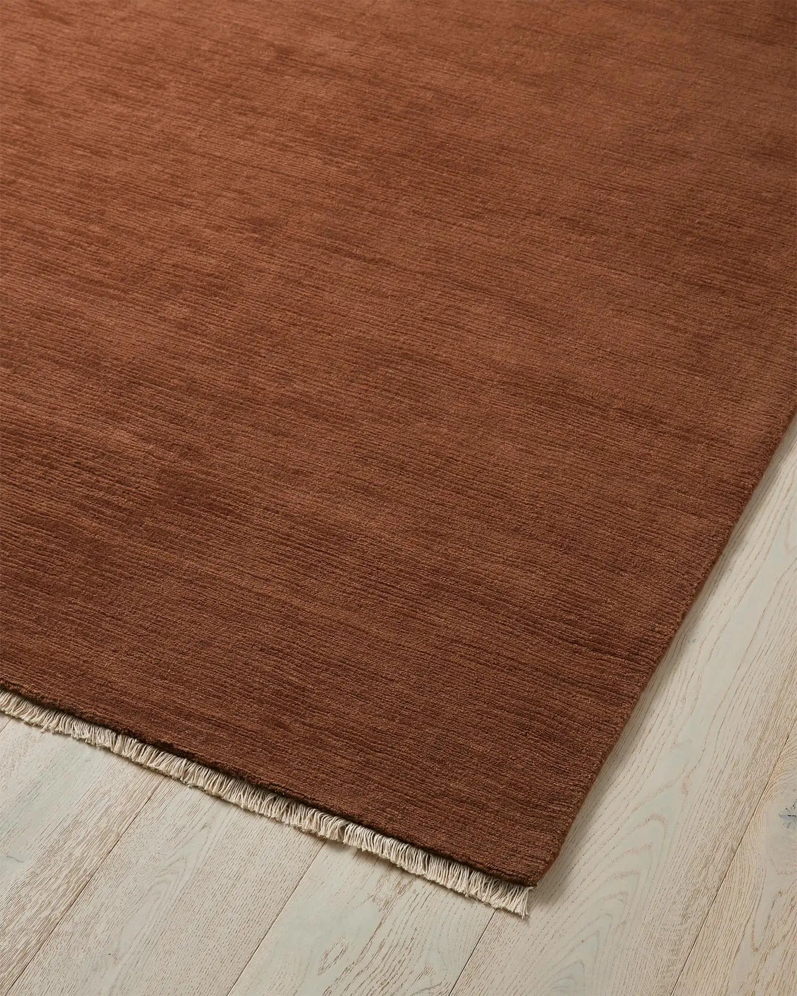 Alessandre Clay Rug - Handmade Boho Chic Area Rug for Living Room, Bedroom & Nursery - Soft & Durable Natural Fiber Floor Decor