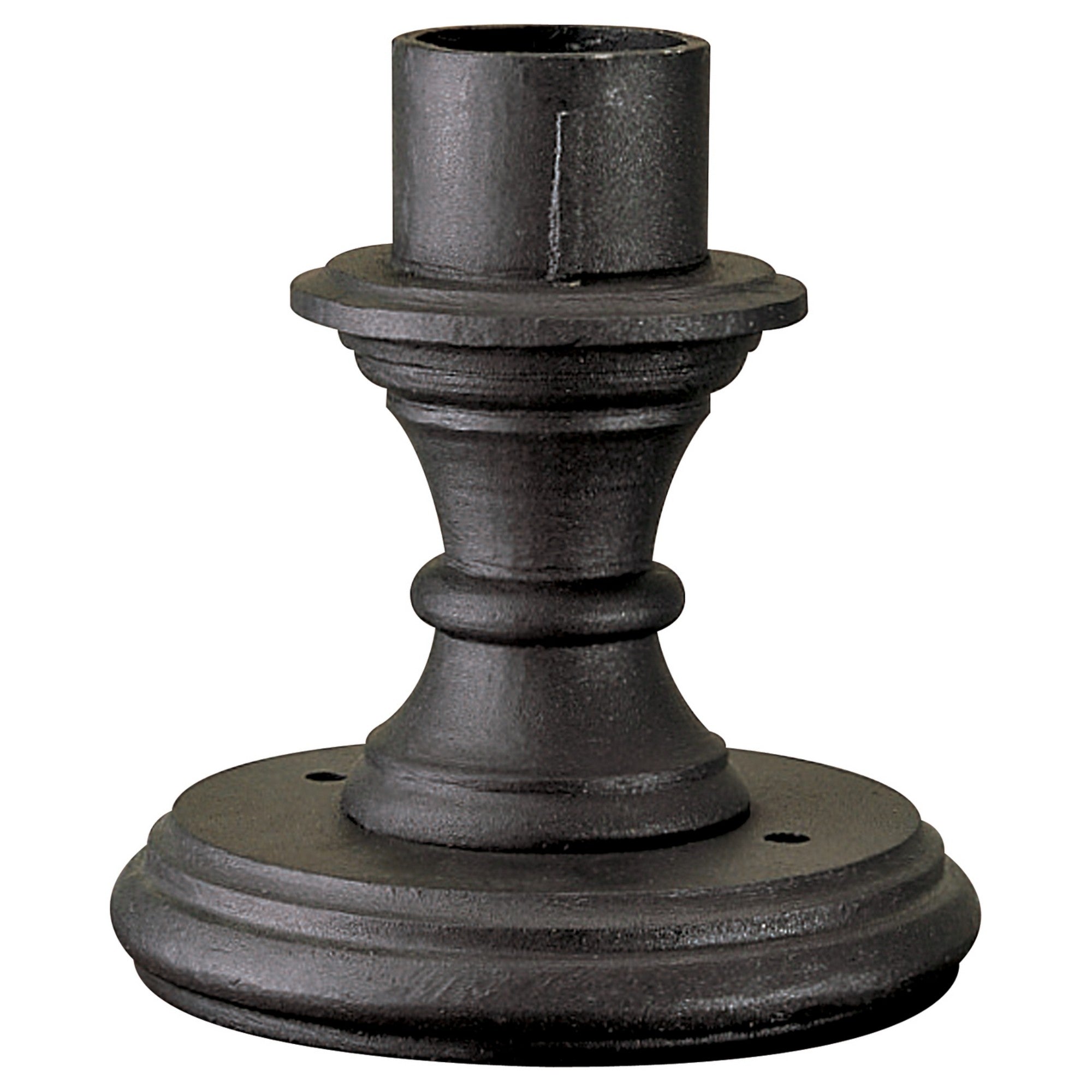 9 Inch Pier Mount Base - Heavy Duty Black Finish for Outdoor Lighting & Security Cameras - Perfect for Porch, Garden & Driveway Installations
