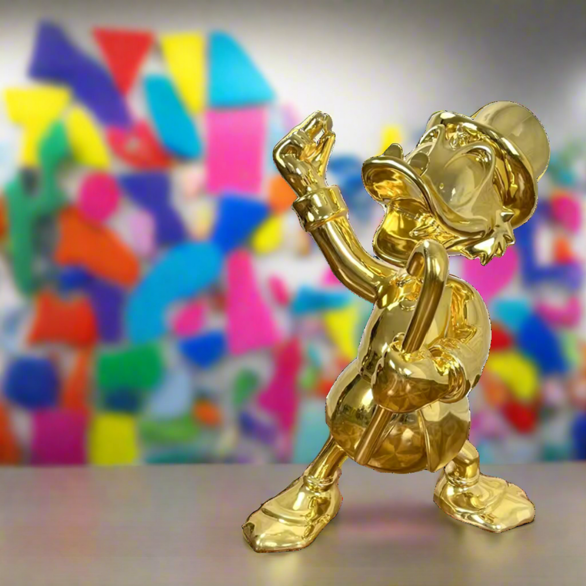 Uncle Scrooge McDuck Gold Millionaire Electroplated Statue - Disney Collectible Figurine & Home Decor for Fans | Perfect for Disney Themed Rooms, Office Decor, and Gift Giving