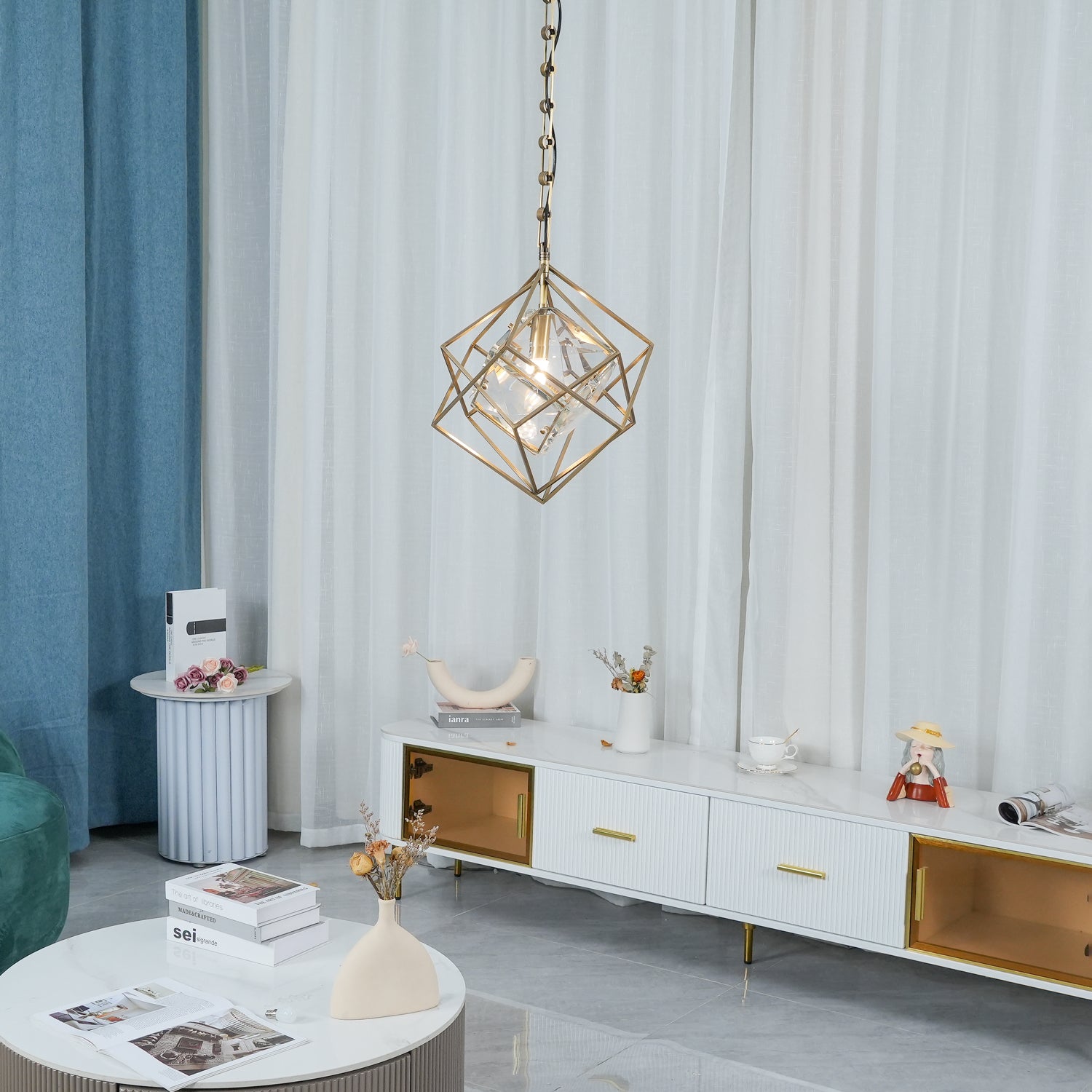 Modern Epic Pendant Light Fixture - Adjustable Hanging Chandelier for Kitchen Island, Dining Room & Bedroom Lighting