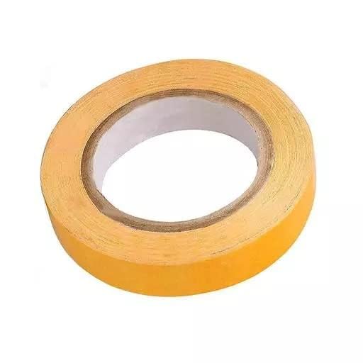 Yellow Double-Sided Cotton Base Tape - Waterproof Adhesive for Hair Patch & Toupees (Men & Women) | Secure & Comfortable All-Day Wear for Work, Gym & Outdoor Activities